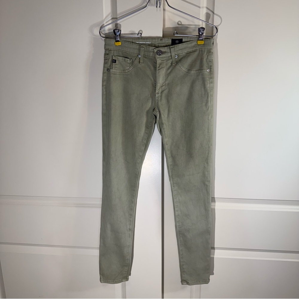 AG Adriano Goldschmied The Legging Ankle Super Skinny Light Green 26R